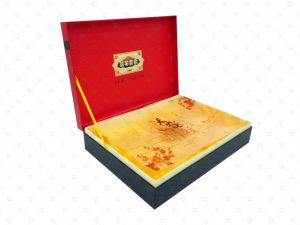 Rigid Box; Silk Fabric; Hot Stamping; Spot UV; Ribbon On Hinge; Translucent Paper