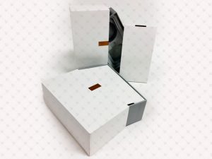 Rigid Box; PP Lamination; Hot Stamping; Embossing,Plastic Tray; Ribbon