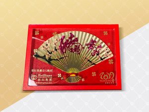 Greeting Card & Envelope: Fancy Paper, Foil Paper, PVC Window, Hot Stamping, Red String
